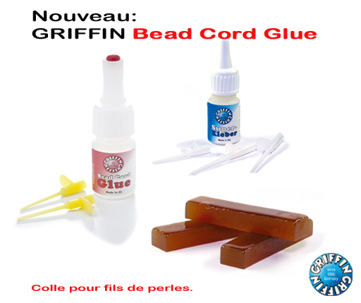 Nouveau, Griffin Bead Cord Glue, Colle pour fils de perles